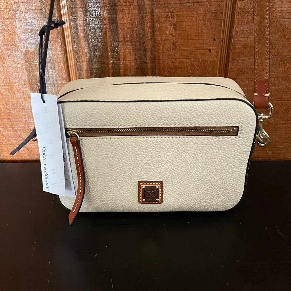 Dooney & Bourke Pebble Grain Camera Zip Crossbody - Bone - Picture 5 of 6